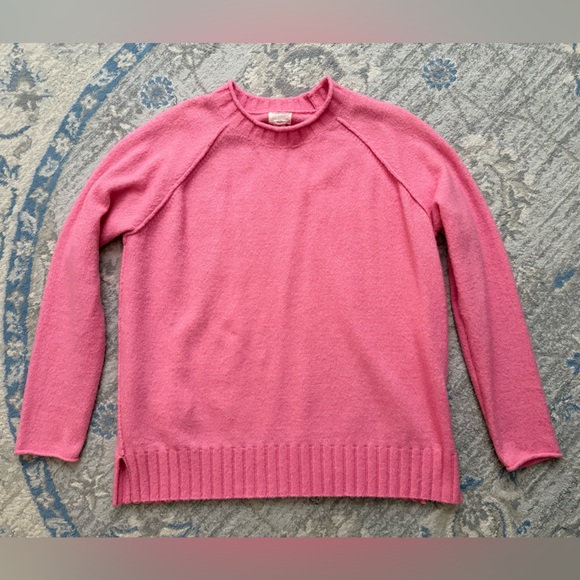 Caslon Sweaters - Caslon Pink Crew Neck Sweater